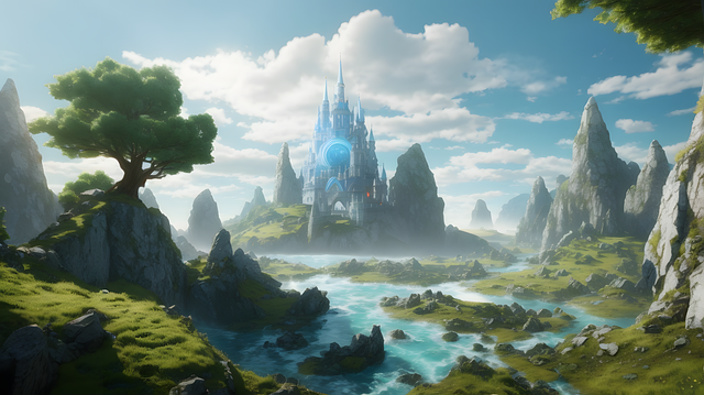 Free World Castle illustration and picture